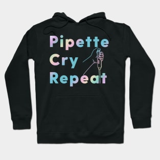 PCR Pipette Cry Repeat Holographic Hoodie